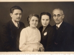 HAlina i Wojciech Sypniewscy z Rodzicami, lata 70 XXw.